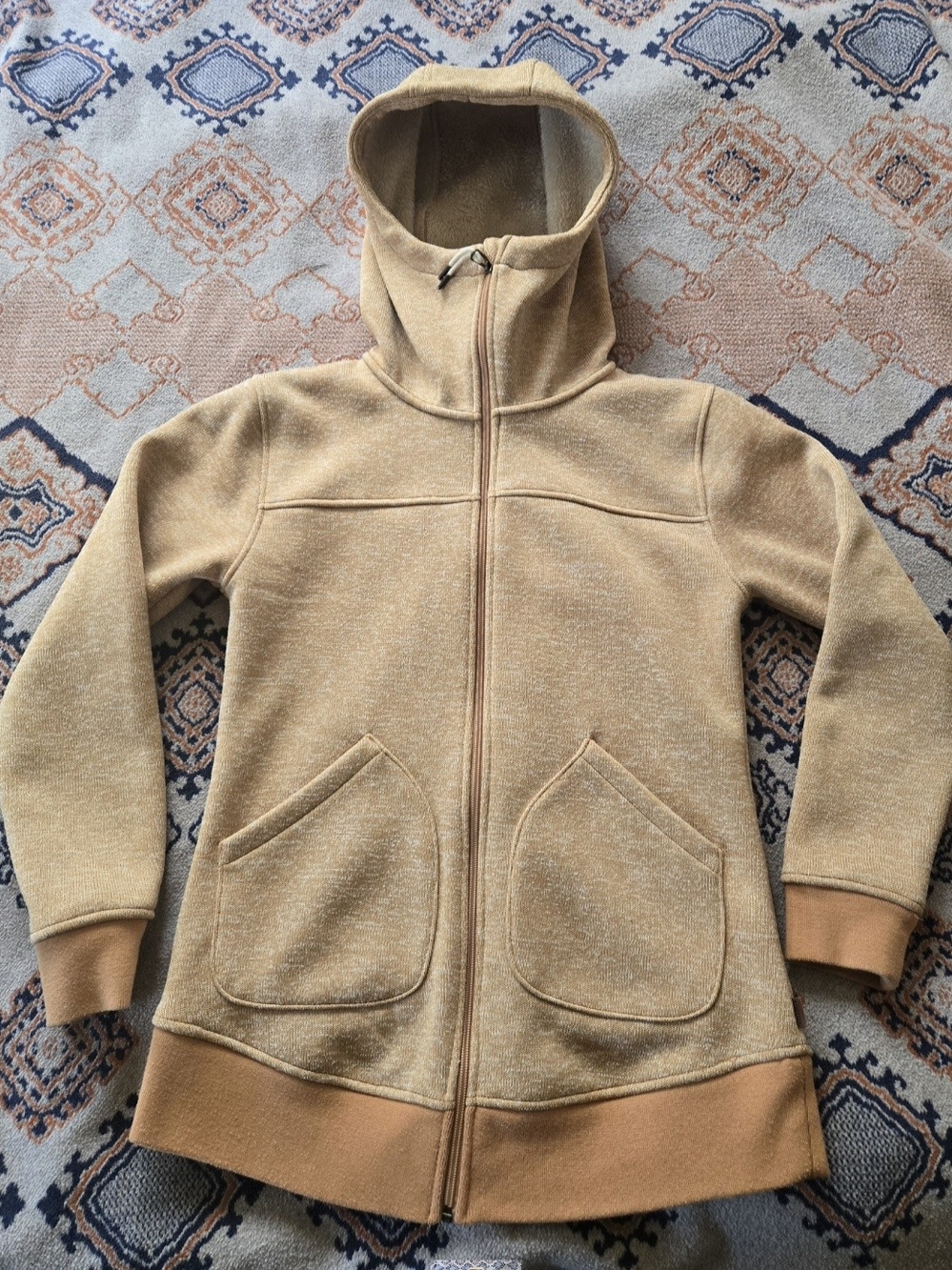 Womens Burton Minxy Hooded Full Zip Jacket Camel / Tan